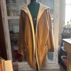 Women's Tan Hooded Jacket